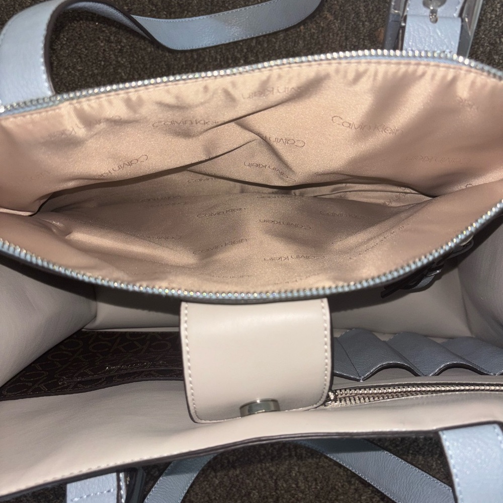 Calvin Klein Blue Tote Bag - Picture 4 of 12